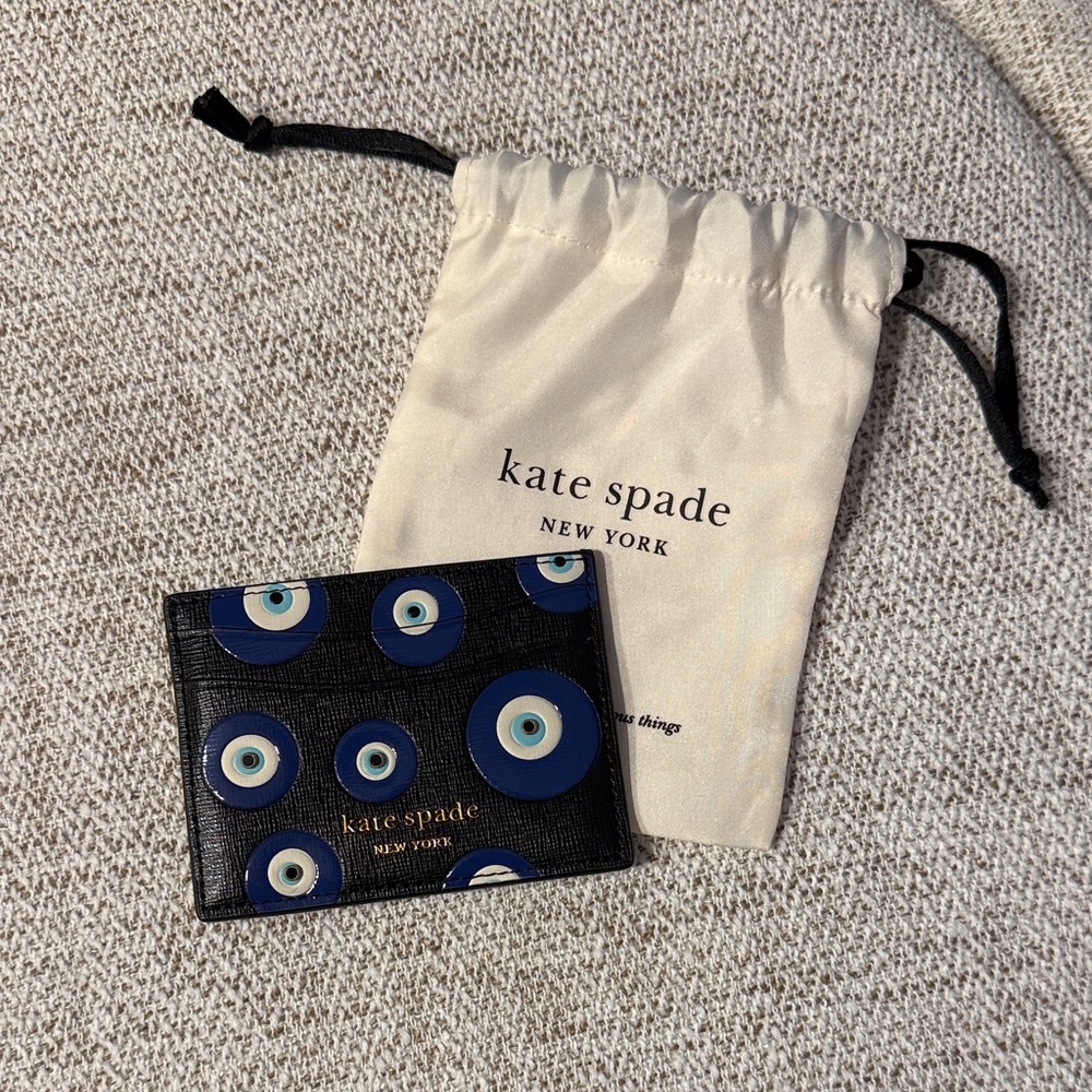 Kate Spade Morgan Evil Eye Embellished Cardholder